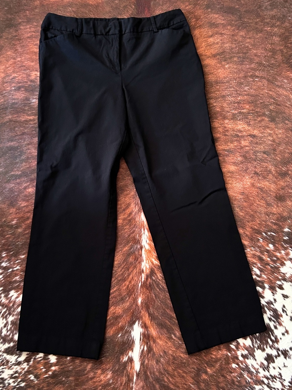 Time and Tru Black Straight-Leg Women's Dress Pants